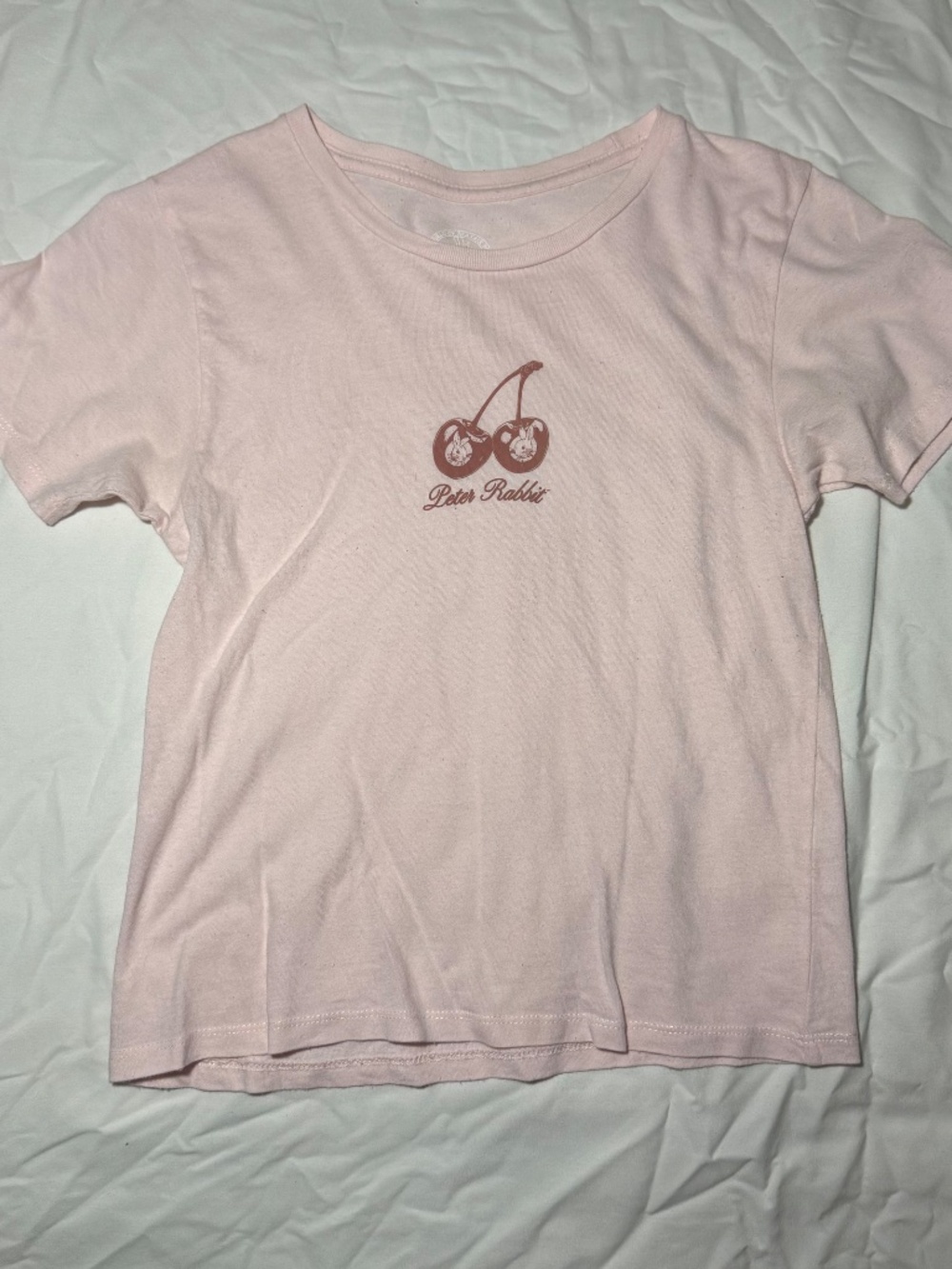 womens pink peter rabbit short sleeve